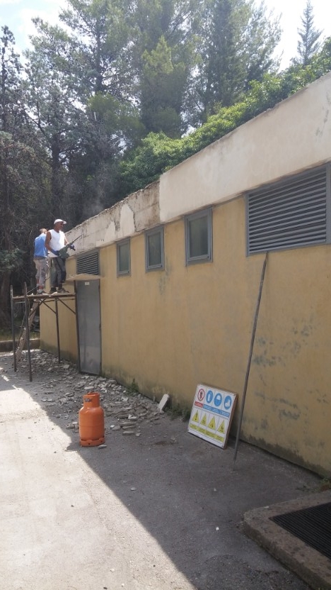 Start of installation of water and heating systems