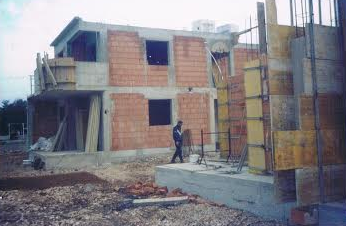 Start of installation of water and heating systems